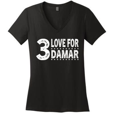 Love For Damar 3 Women's V-Neck T-Shirt