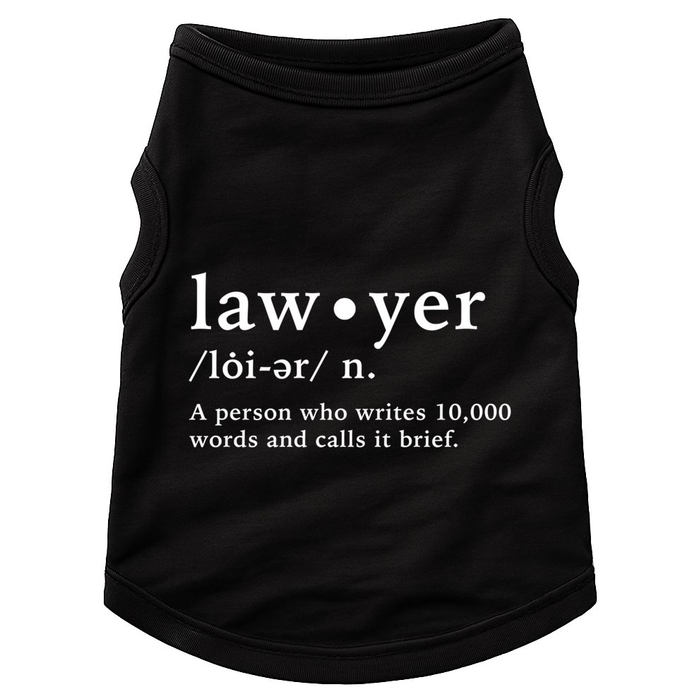 Lawyer Funny Dictionary Definition Meaningful Gift Doggie Tank