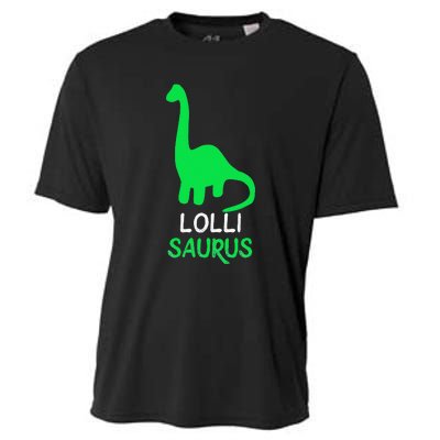 LolliSaurus Funny Dino Dinosaur LolliSaurus Cooling Performance Crew T-Shirt