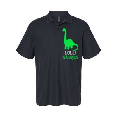 LolliSaurus Funny Dino Dinosaur LolliSaurus Softstyle Adult Sport Polo