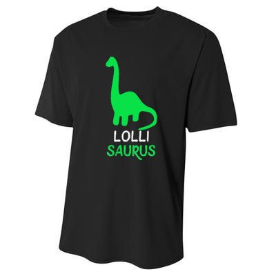 LolliSaurus Funny Dino Dinosaur LolliSaurus Performance Sprint T-Shirt