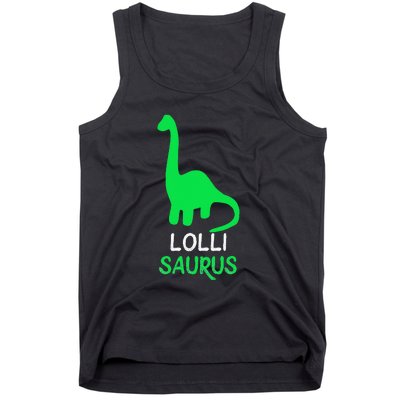 LolliSaurus Funny Dino Dinosaur LolliSaurus Tank Top