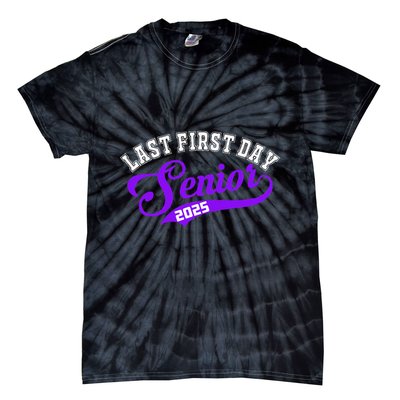 Last First Day Senior 2025 Gift Class Of 2025 Back To School Tie-Dye T-Shirt
