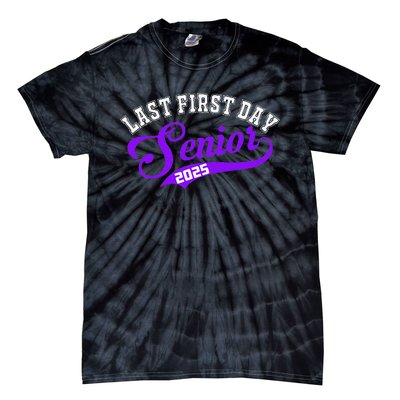 Last First Day Senior 2025 Gift Class Of 2025 Back To School Tie-Dye T-Shirt