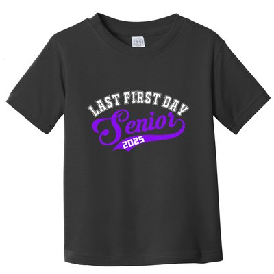 Last First Day Senior 2025 Gift Class Of 2025 Back To School Toddler T-Shirt
