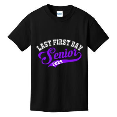 Last First Day Senior 2025 Gift Class Of 2025 Back To School Kids T-Shirt