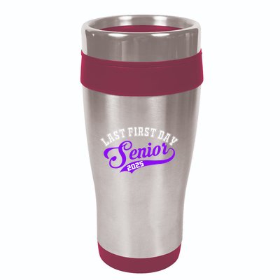 Last First Day Senior 2025 Gift Class Of 2025 Back To School 16oz Travel Tumbler