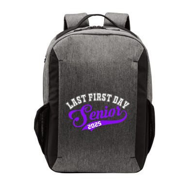 Last First Day Senior 2025 Gift Class Of 2025 Back To School Vector Backpack