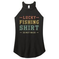 Lucky Fishing Do Not Wash Vintage Fishing Lover Women's Perfect Tri Rocker Tank