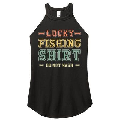 Lucky Fishing Do Not Wash Vintage Fishing Lover Women's Perfect Tri Rocker Tank