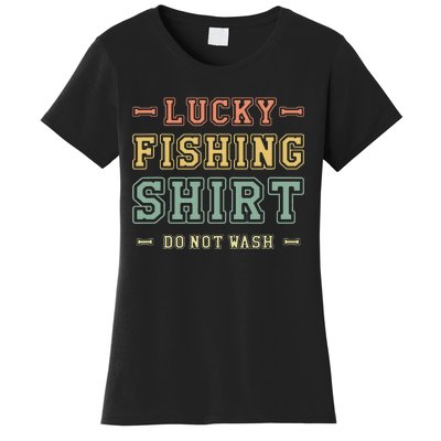 Lucky Fishing Do Not Wash Vintage Fishing Lover Women's T-Shirt