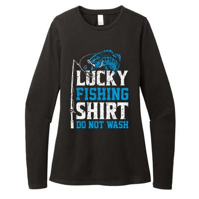 Lucky Fishing Do Not Wash Vintage Fishing Lover Womens CVC Long Sleeve Shirt