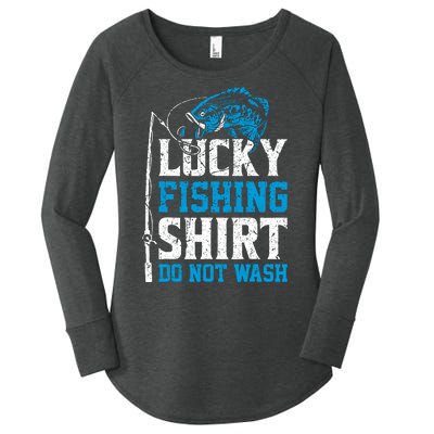 Lucky Fishing Do Not Wash Vintage Fishing Lover Women's Perfect Tri Tunic Long Sleeve Shirt