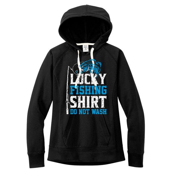 Lucky Fishing Do Not Wash Vintage Fishing Lover Women's Fleece Hoodie