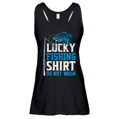 Lucky Fishing Do Not Wash Vintage Fishing Lover Ladies Essential Flowy Tank