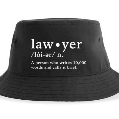 Lawyer Funny Dictionary Definition Cool Gift Sustainable Bucket Hat