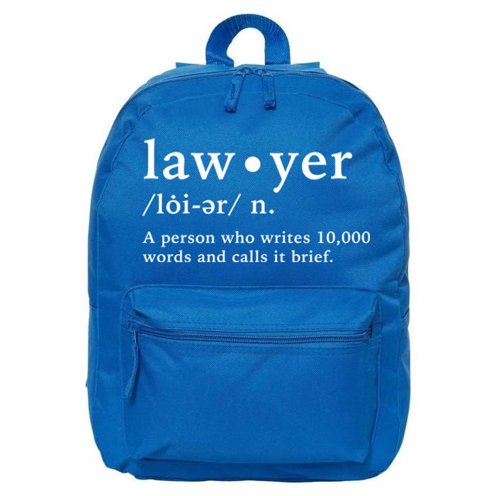 Lawyer Funny Dictionary Definition Cool Gift 16 in Basic Backpack