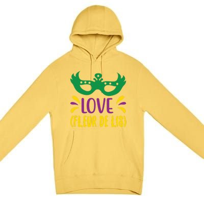 Love Fleur De Lis Premium Pullover Hoodie