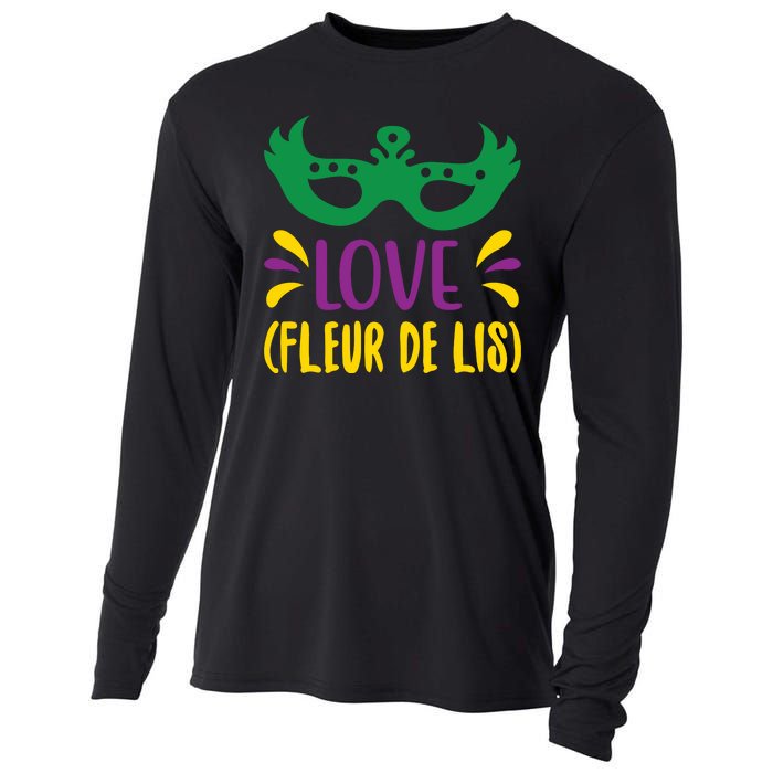 Love Fleur De Lis Cooling Performance Long Sleeve Crew