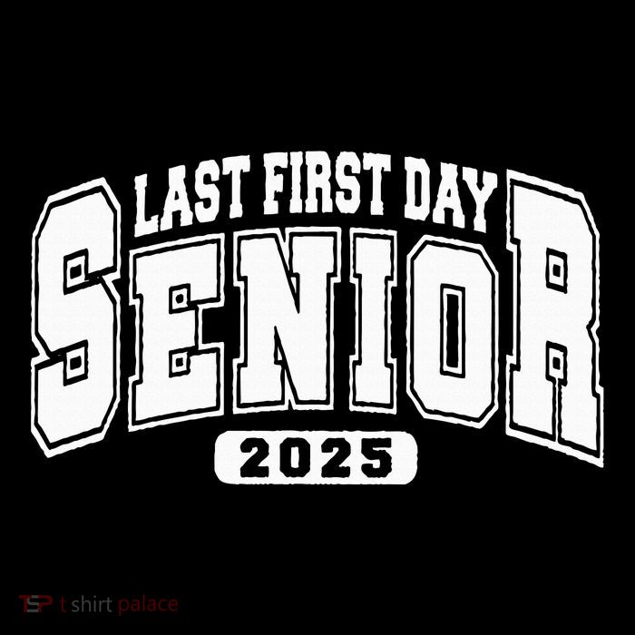 Last First Day Senior 2025 Class Of 2025 7-Panel Snapback Hat