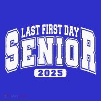 Last First Day Senior 2025 Class Of 2025 Pom Pom 12in Knit Beanie