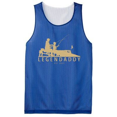 Legendaddy Fishing Dad With Father's Day Fisher Fish Cool Gift Mesh Reversible Basketball Jersey Tank