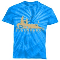 Legendaddy Fishing Dad With Father's Day Fisher Fish Cool Gift Kids Tie-Dye T-Shirt