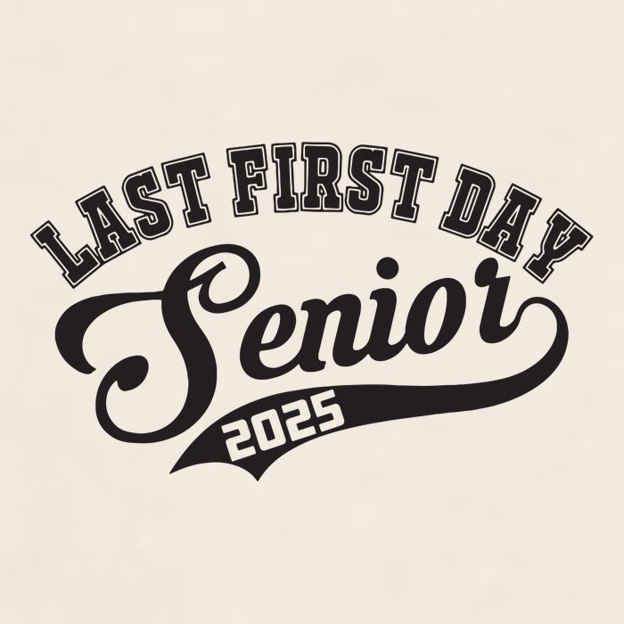 Last First Day Senior 2025 Class Of 2025 Back To School Garment-Dyed Women's Muscle Tee
