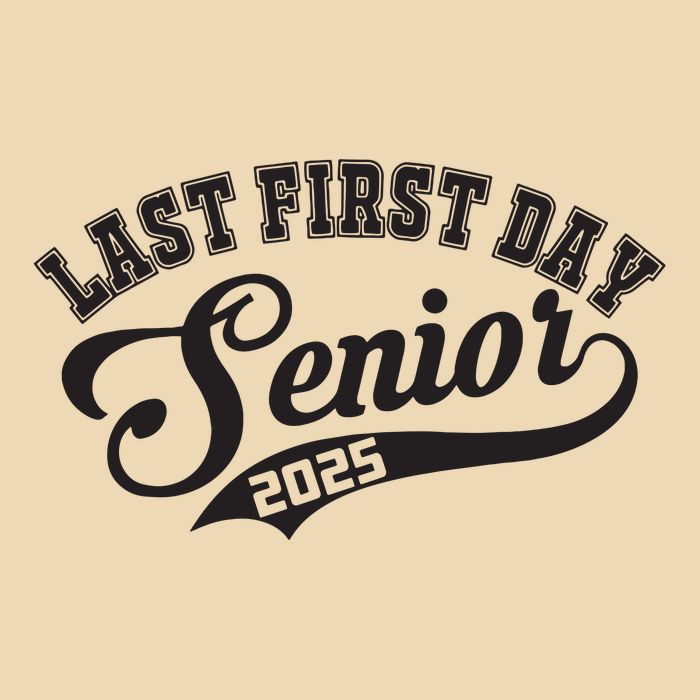 Last First Day Senior 2025 Class Of 2025 Back To School Drawstring Bag