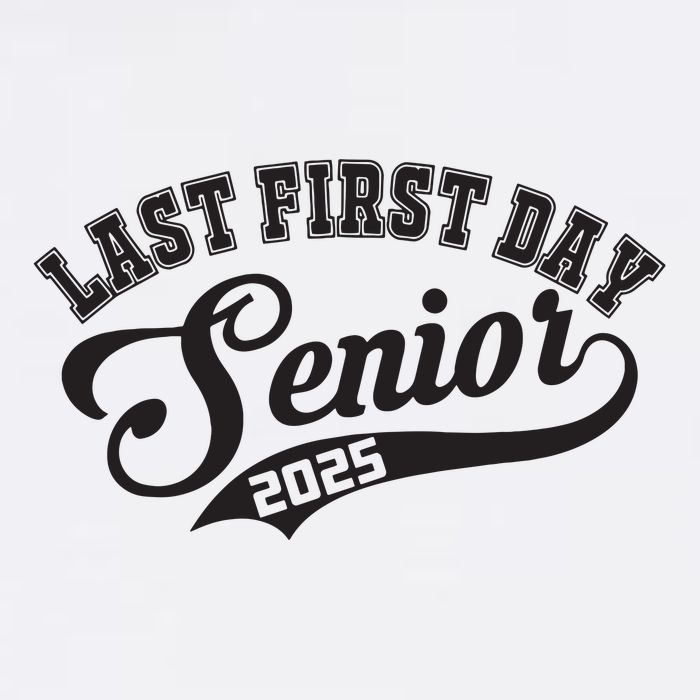 Last First Day Senior 2025 Class Of 2025 Back To School Flat Bill Trucker Hat