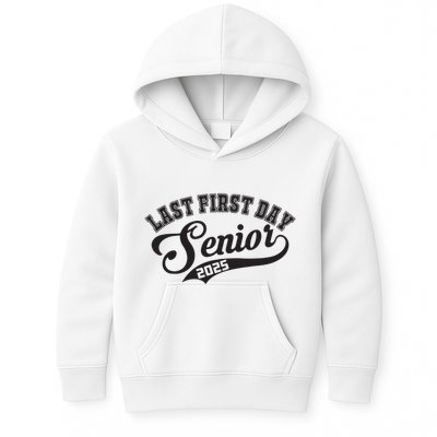 Last First Day Senior 2025 Class Of 2025 Back To School Kids Hoodie