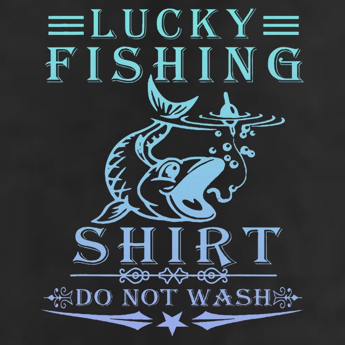 Lucky Fishing Do Not Wash 7 Panel Mesh Trucker Snapback Hat