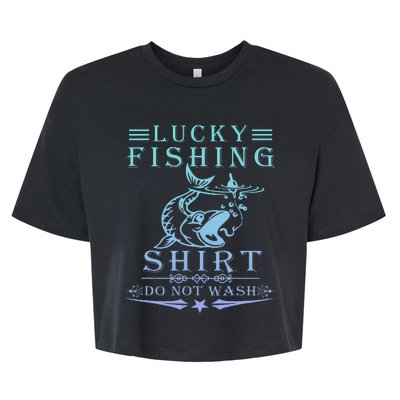 Lucky Fishing Do Not Wash Bella+Canvas Jersey Crop Tee