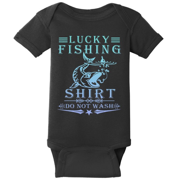 Lucky Fishing Do Not Wash Baby Bodysuit