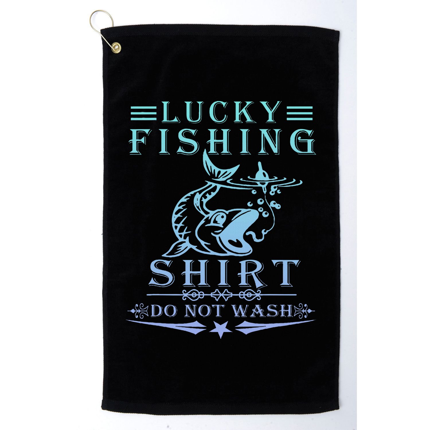 Lucky Fishing Do Not Wash Golf Towel