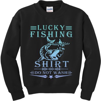 Lucky Fishing Do Not Wash Kids Sweatshirt