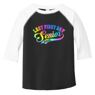 Last First Day Senior 2025 Class Of 2025 Seniors Tie Dye Great Gift Toddler Fine Jersey T-Shirt