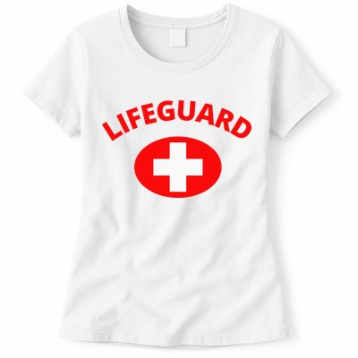 Lifeguard Front Design Womens T-Shirt