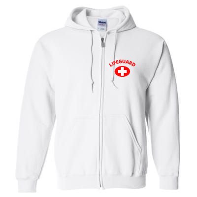 Lifeguard Front Design Full Zip Hoodie