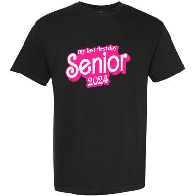 Last First Day Class of 2024 Funny Seniors 2024 Garment-Dyed Heavyweight T-Shirt