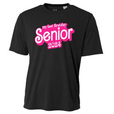 Last First Day Class of 2024 Funny Seniors 2024 Cooling Performance Crew T-Shirt