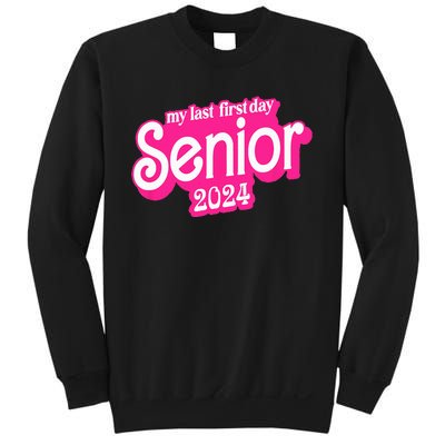 Last First Day Class of 2024 Funny Seniors 2024 Sweatshirt