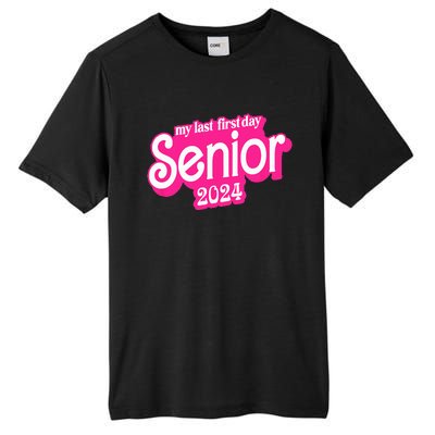 Last First Day Class of 2024 Funny Seniors 2024 Tall Fusion ChromaSoft Performance T-Shirt