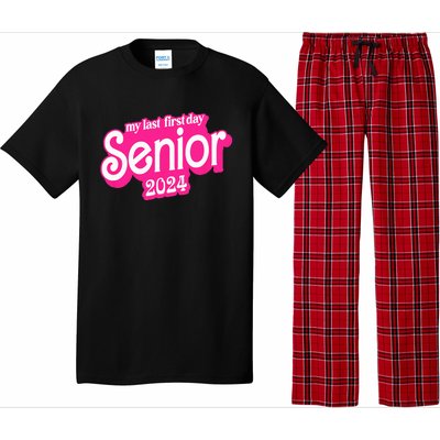 Last First Day Class of 2024 Funny Seniors 2024 Pajama Set