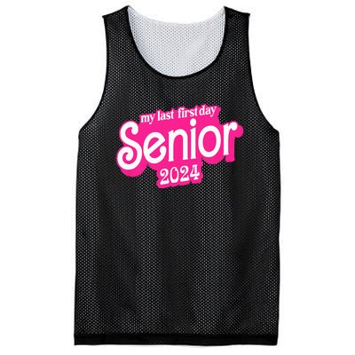 Last First Day Class of 2024 Funny Seniors 2024 Mesh Reversible Basketball Jersey Tank