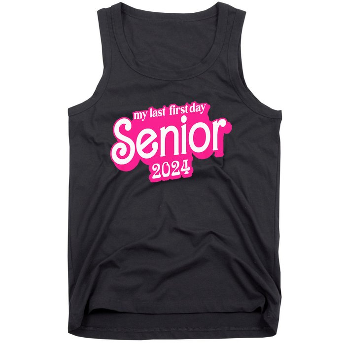 Last First Day Class of 2024 Funny Seniors 2024 Tank Top