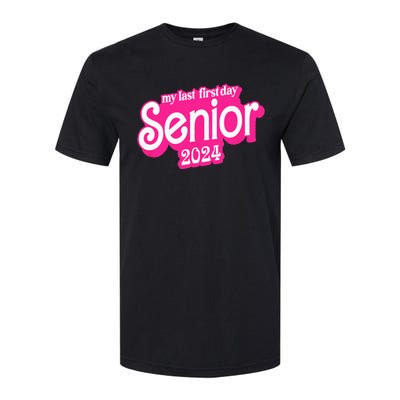 Last First Day Class of 2024 Funny Seniors 2024 Softstyle CVC T-Shirt