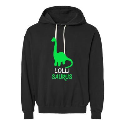 LolliSaurus Funny Dino Dinosaur LolliSaurus Garment-Dyed Fleece Hoodie