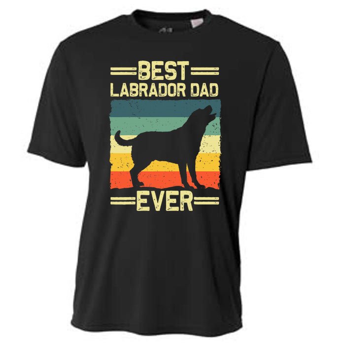 Labrador For  Dad Black Lab Yellow Labrador Retriever Cooling Performance Crew T-Shirt