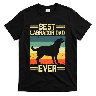 Labrador For  Dad Black Lab Yellow Labrador Retriever T-Shirt